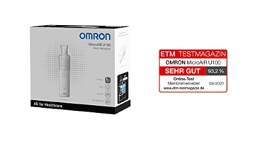 Omron MicroAir U100 Inhalationsgerät – Geräuschloser, elektrischer Vernebler für zu Hause oder unterwegs – Zur Behandlung von Atemwegserkrankungen bei Erwachsenen und Kindern - 3