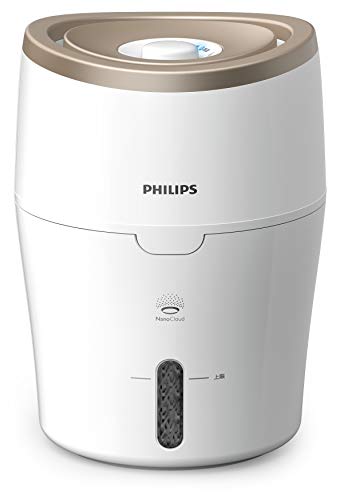Philips HU4811/10 Luftbefeuchter (bis zu 38m², hygienische NanoCloud-Technologie, für Kinder und Babies) weiß/champagner - 1